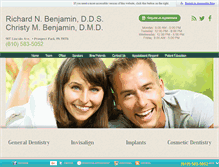Tablet Screenshot of benjaminsfamilydentistry.com